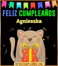 GIF Feliz Cumpleaños Agnieszka